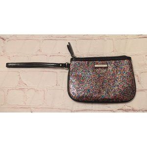Nine West Bag Festive Sparkle Small Wristlet Zipper Closure